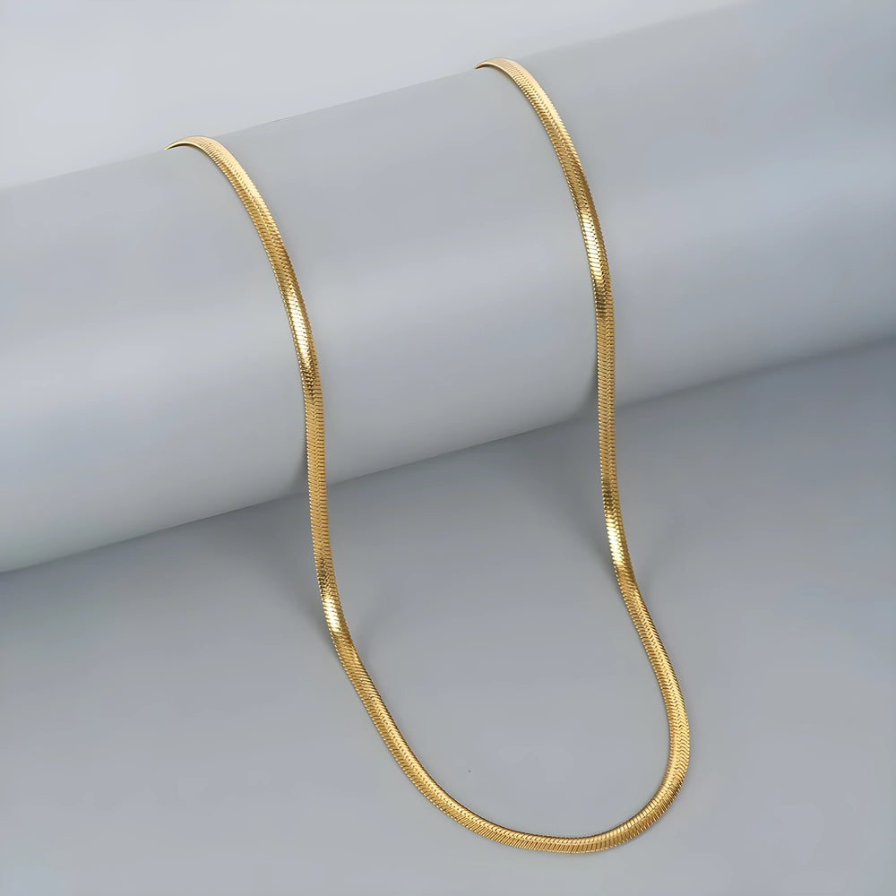 Gold Plated Snake Chain For Men (21.5 Inch) (π₯ Bestseller)
