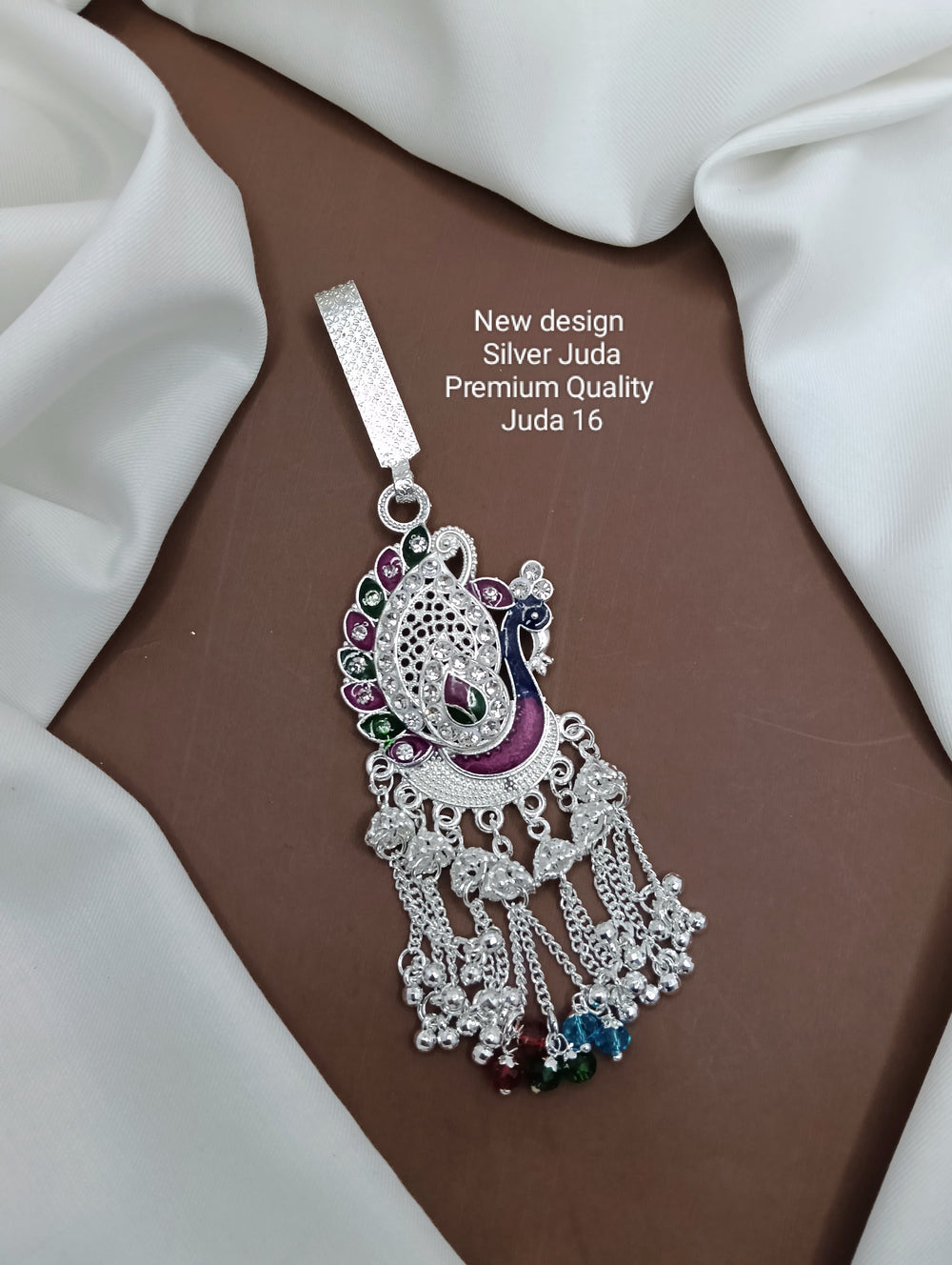 primeriea Premium Silver Juda Accessory – Ethnic Bridal & Party Wear Juda Pin