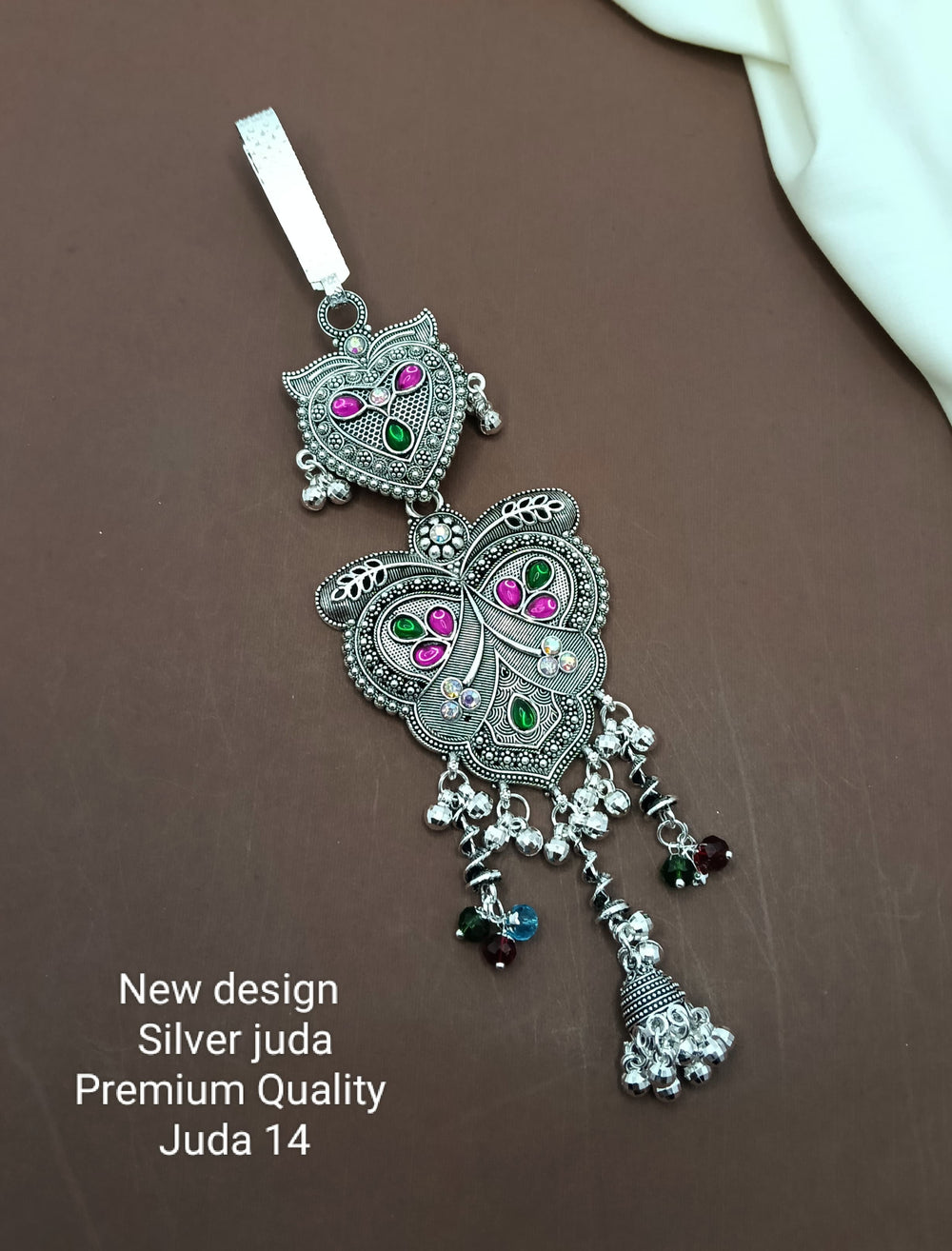 primeriea Premium Silver Juda Accessory – Ethnic Bridal & Party Wear Juda Pin