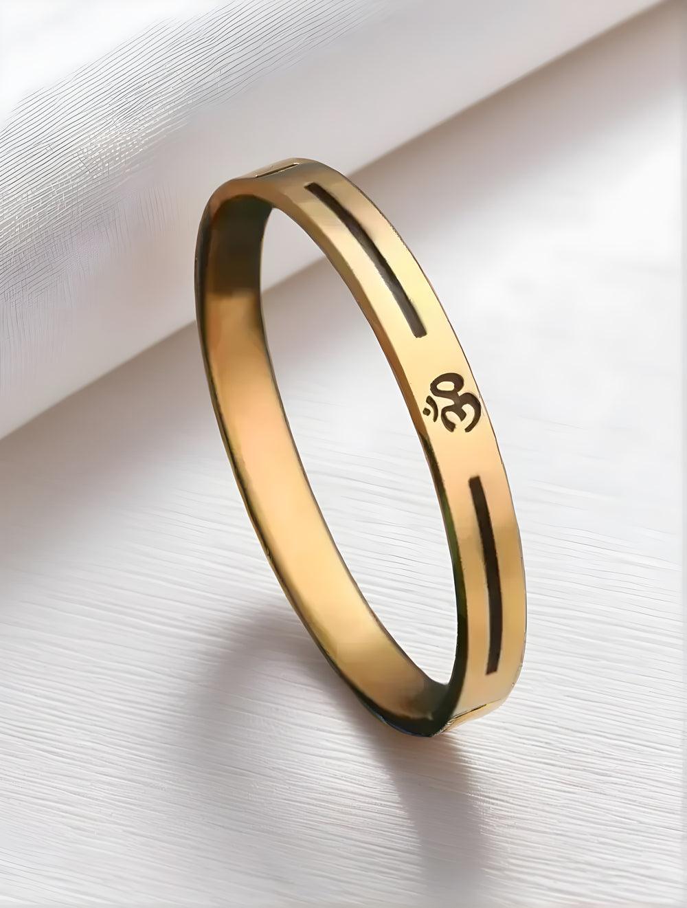 OM MEENA LINE Gold Bracelet for Men & Boys