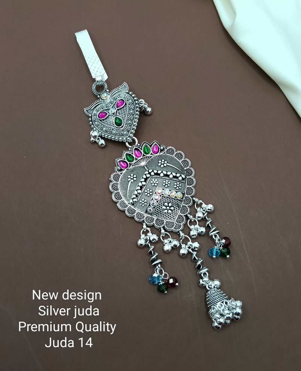 primeriea Premium Silver Juda Accessory – Ethnic Bridal & Party Wear Juda Pin