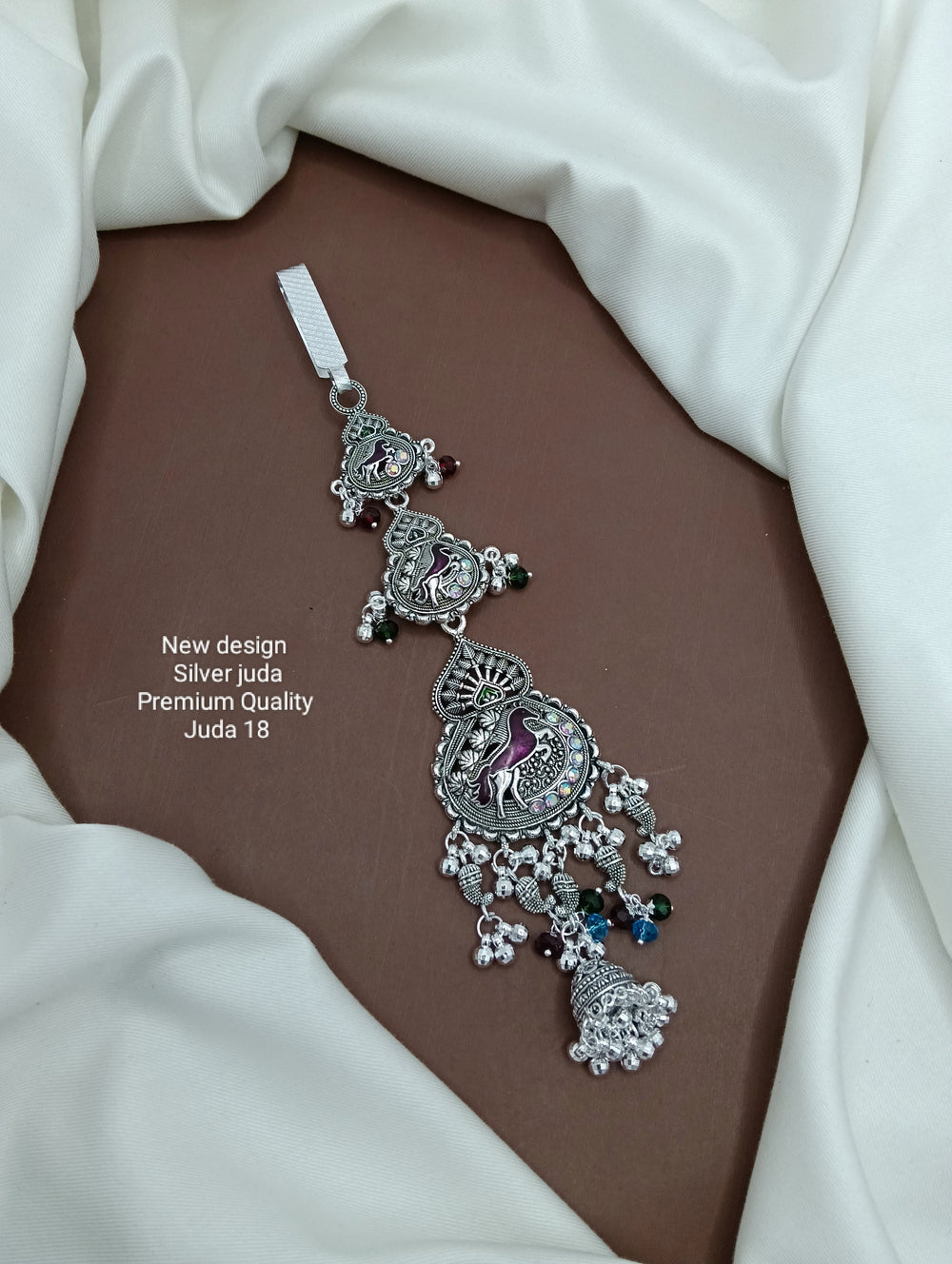 primeriea Premium Silver Juda Accessory – Ethnic Bridal & Party Wear Juda Pin