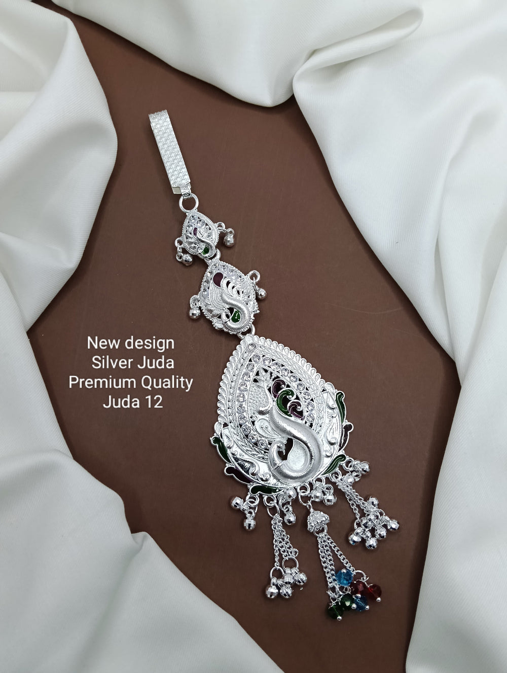 primeriea Premium Silver Juda Accessory – Ethnic Bridal & Party Wear Juda Pin