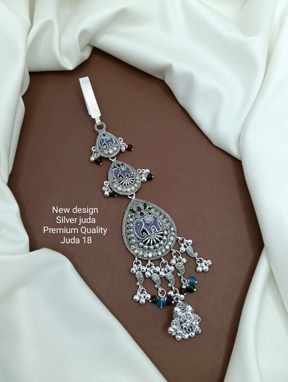 primeriea Premium Silver Juda Accessory – Ethnic Bridal & Party Wear Juda Pin