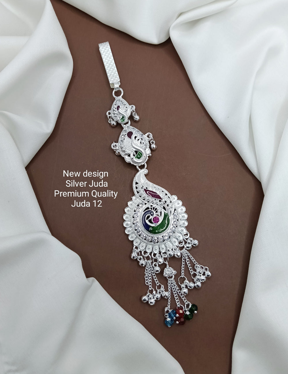 primeriea Premium Silver Juda Accessory – Ethnic Bridal & Party Wear Juda Pin