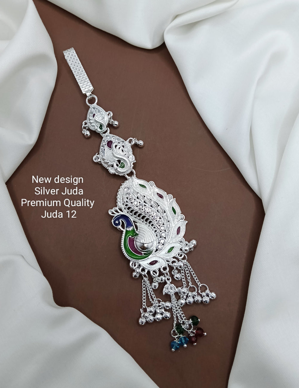 primeriea Premium Silver Juda Accessory – Ethnic Bridal & Party Wear Juda Pin