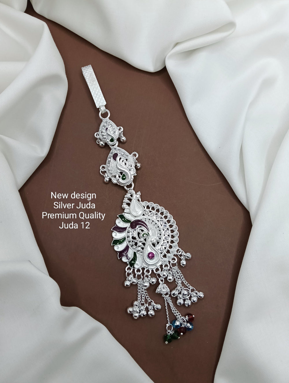 primeriea Premium Silver Juda Accessory – Ethnic Bridal & Party Wear Juda Pin