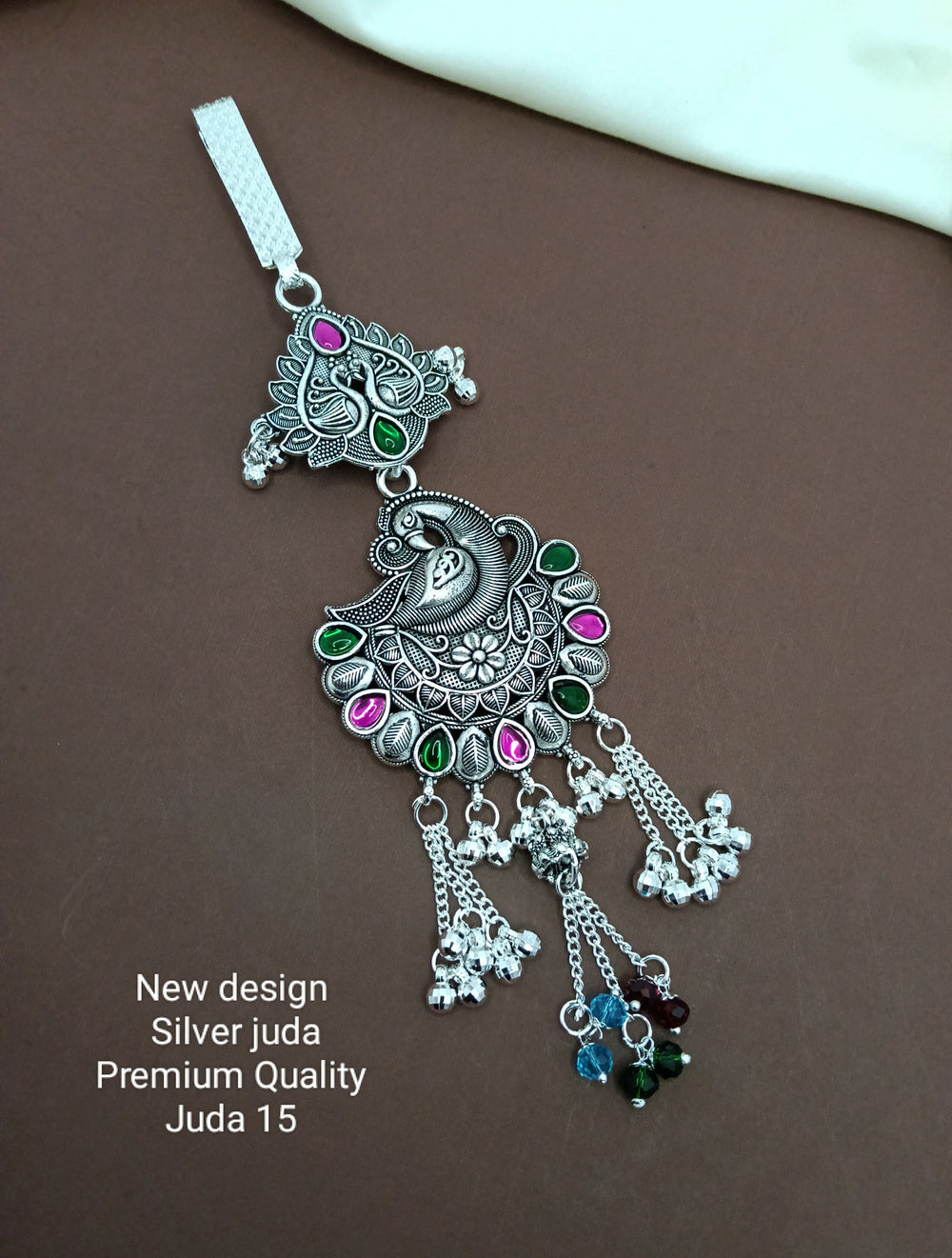 primeriea Premium Silver Juda Accessory – Ethnic Bridal & Party Wear Juda Pin