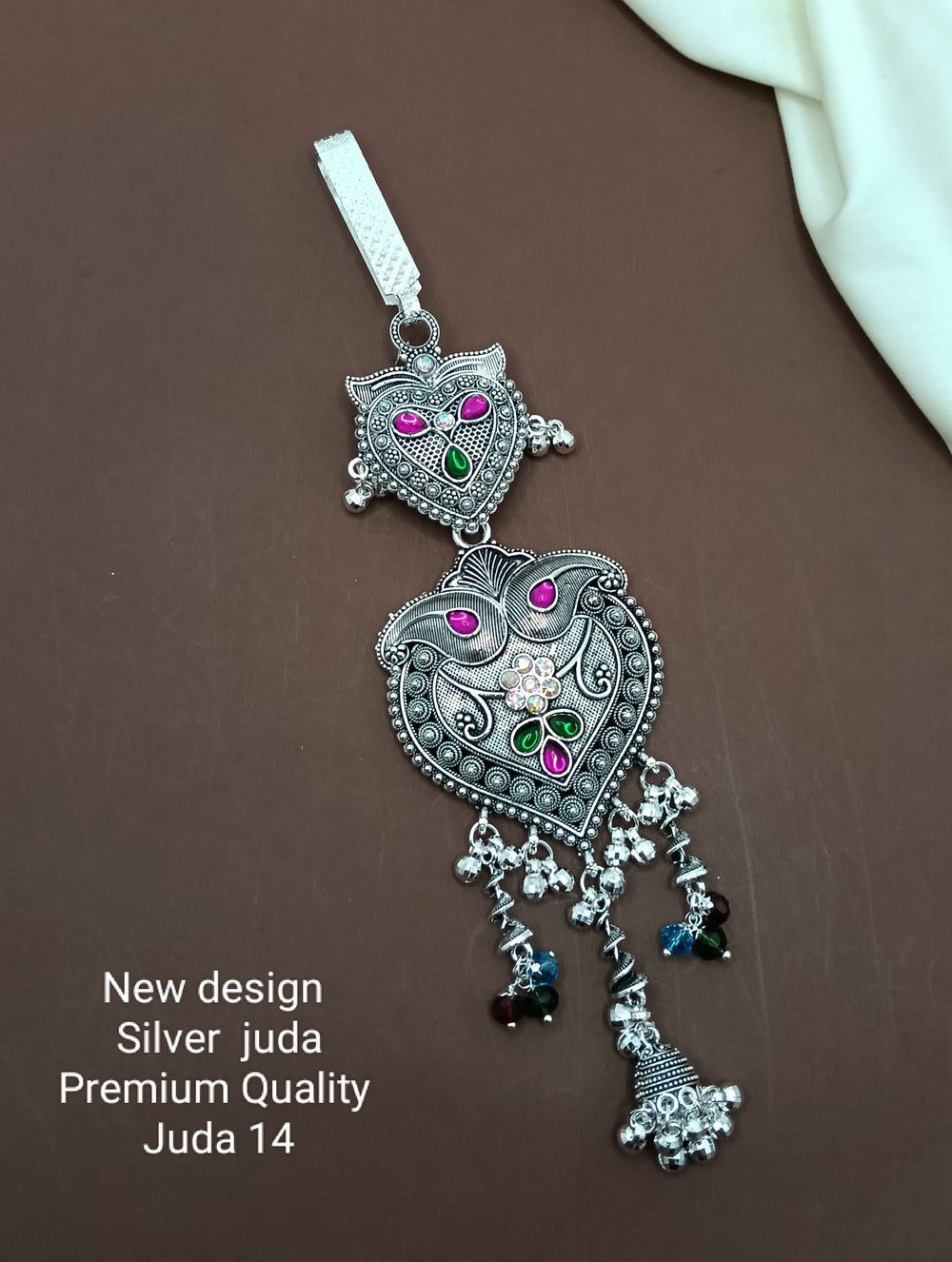 primeriea Premium Silver Juda Accessory – Ethnic Bridal & Party Wear Juda Pin