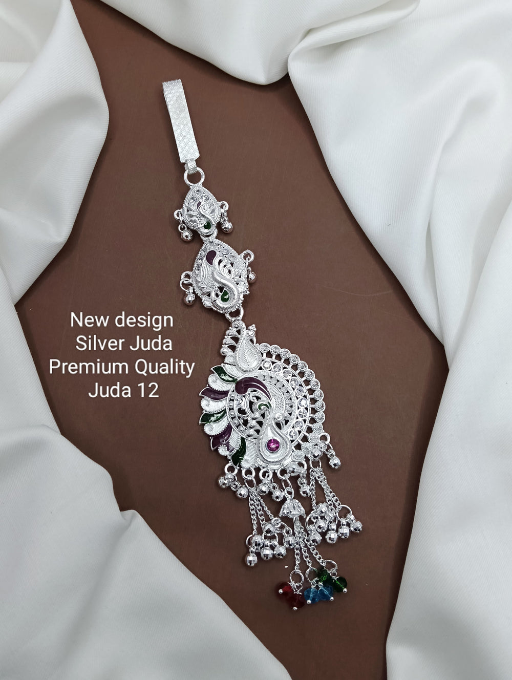 primeriea Premium Silver Juda Accessory – Ethnic Bridal & Party Wear Juda Pin