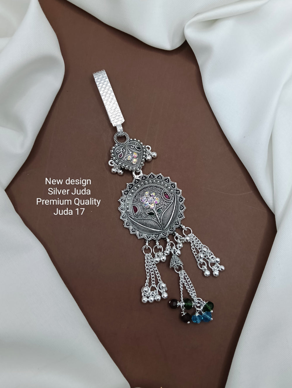 primeriea Premium Silver Juda Accessory – Ethnic Bridal & Party Wear Juda Pin