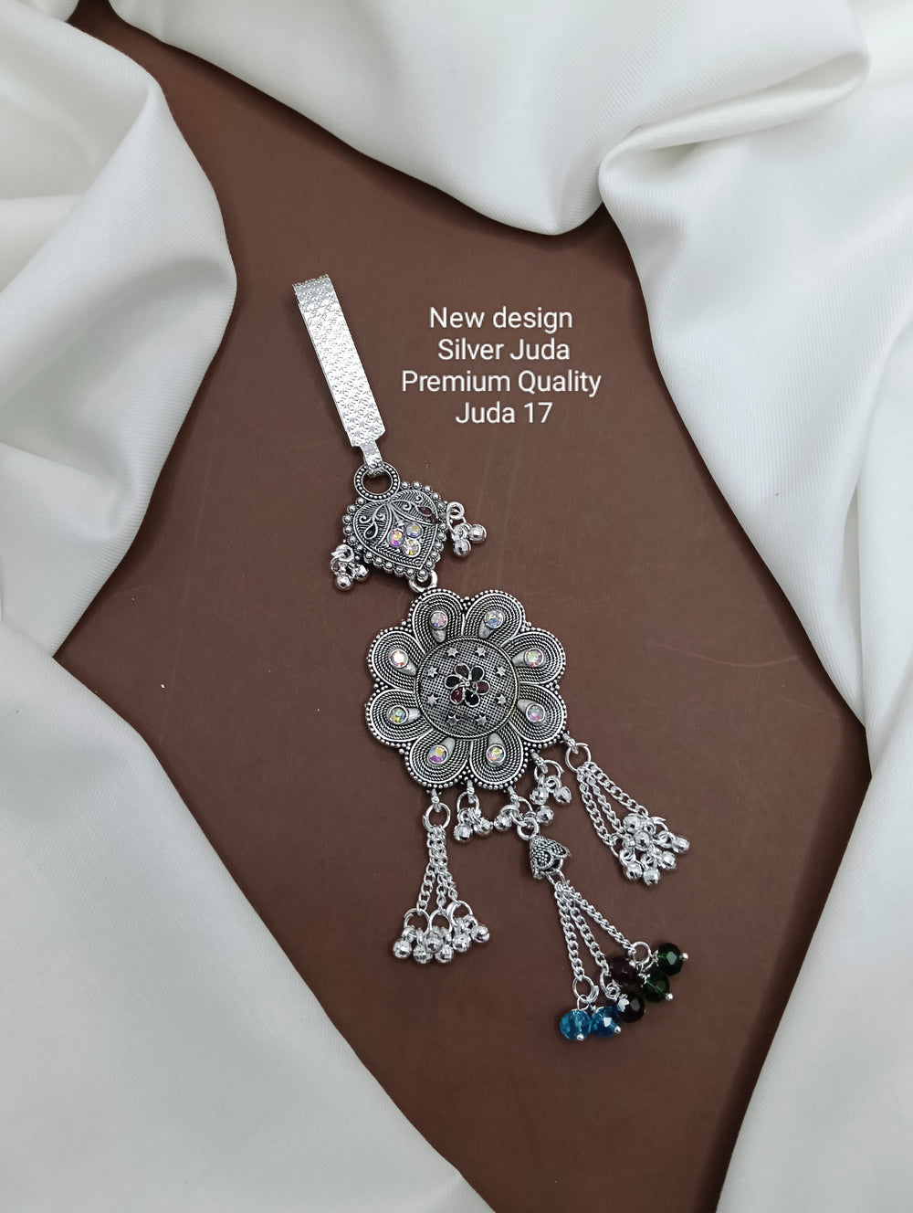 primeriea Premium Silver Juda Accessory – Ethnic Bridal & Party Wear Juda Pin