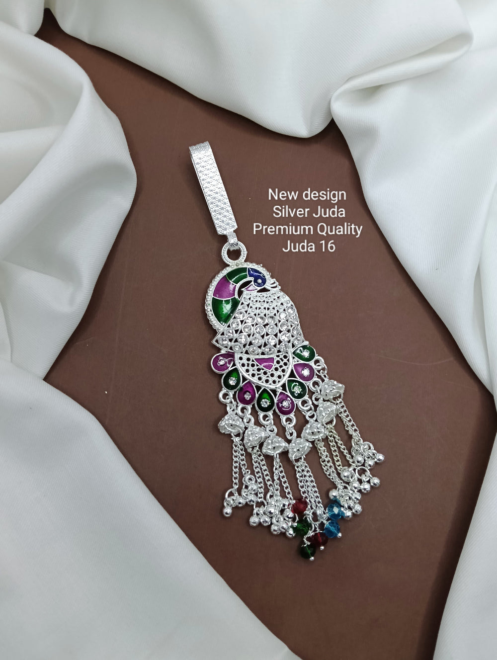 primeriea Premium Silver Juda Accessory – Ethnic Bridal & Party Wear Juda Pin