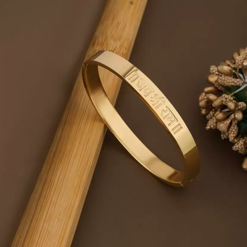 PRIMERIEA JAY SHREE RAM Gold Bracelet for Men & Boys