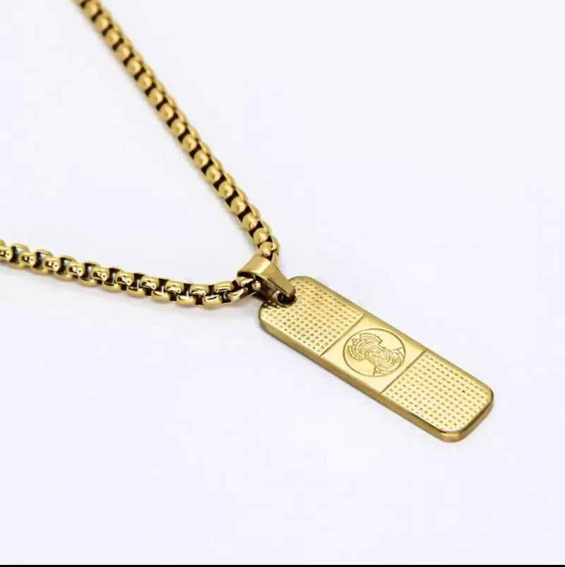 Hanumanj Pendant Gold Stainless Steel Necklace Chain For Men (24 Inch) (🔥Bestseller) style image