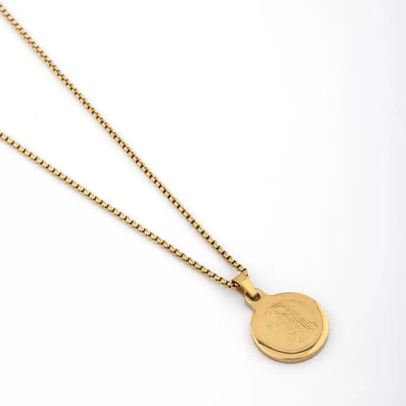 balaji Pendant Gold Stainless Steel Necklace Chain For Men (24 Inch) feature