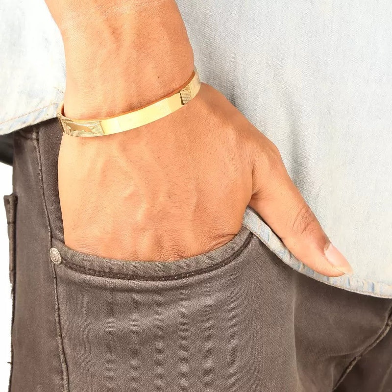 PRIMERIEA jagiar Gold Bracelet for Men & Boys style image