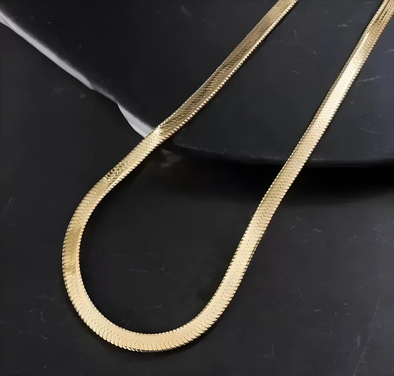 Gold Plated Snake Chain For Men (21.5 Inch) (🔥 Bestseller) style image